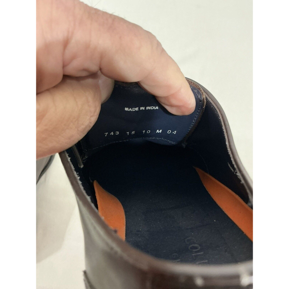 Men’s Cole Haan Grand.05 Brown Leather Lace Up Oxfords Size 10 M - Picture 7 of 9